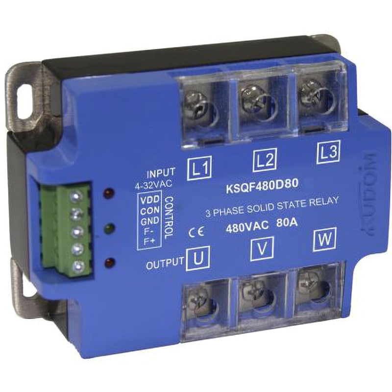 KSQF480D80 80A Panel 3pH Zero Cross SCR SSR 4-32VDC 1個 Kudom 【通販モノタロウ】