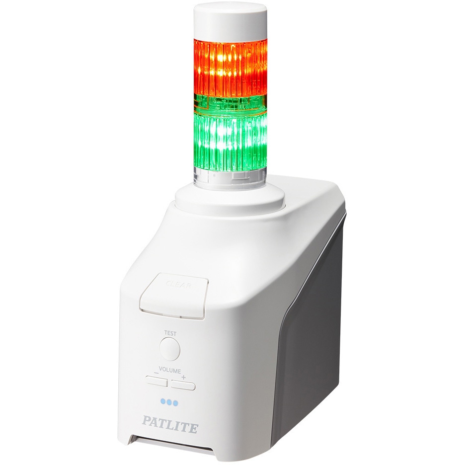 パトライト NHB4-2-RG ネットワーク制御信号灯 直径40mm/ 2段/ 赤緑/ ACアダプタ付属 | パトライト&frasl;PATLITE ネットワーク制御信号灯 NHBシリーズ