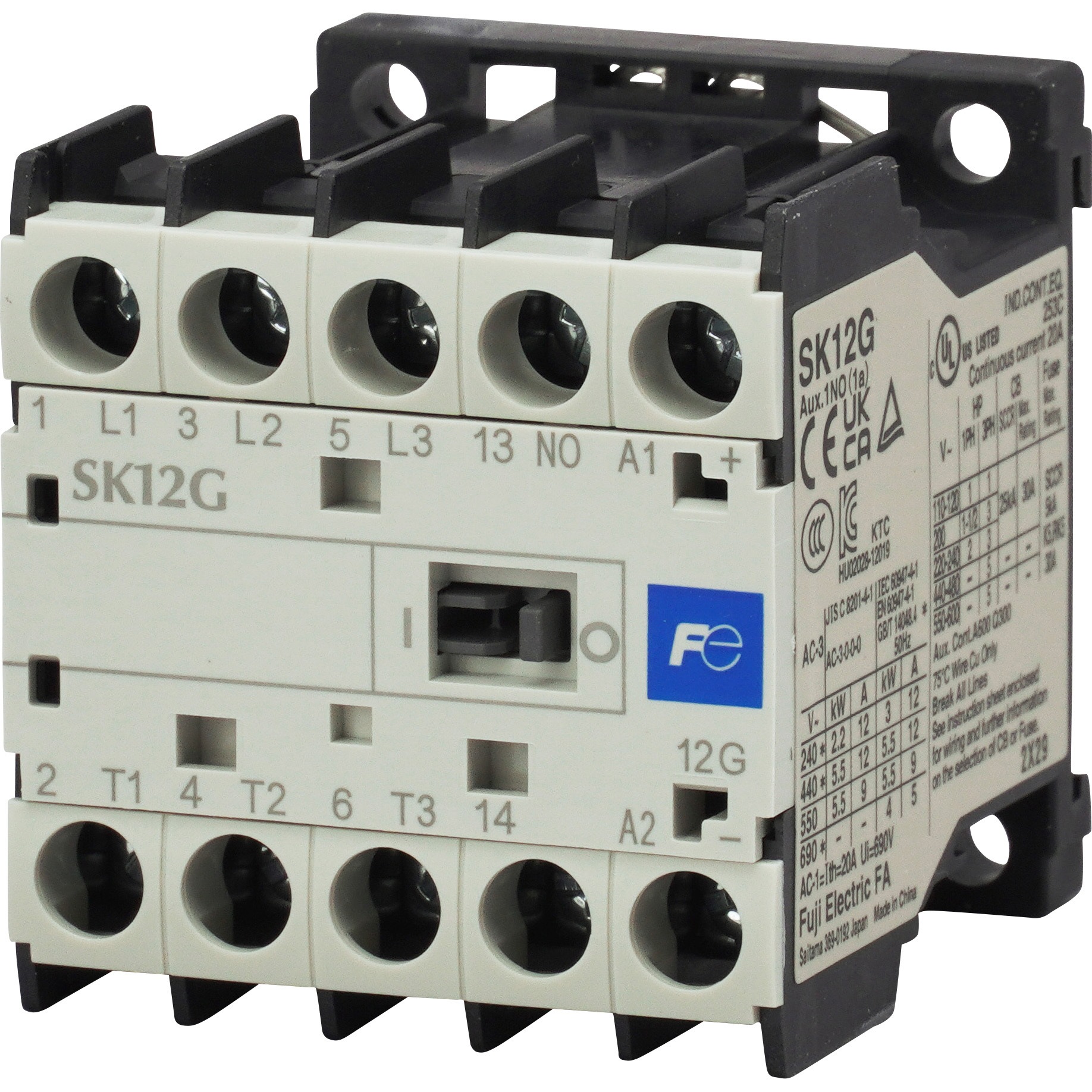 SK12G-E10 標準形電磁接触器 SKシリーズ 直流操作形(2.4W) 1個 