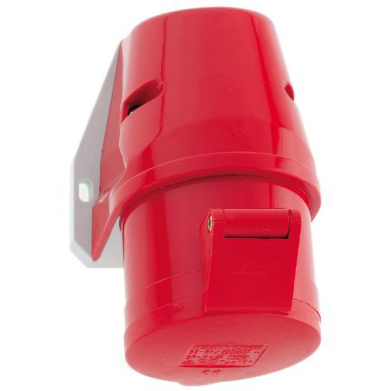 112002 Bals 電源コネクタ (産業用コネクタ ) ウォールマウント ソケット 赤 1個 Bals 【通販モノタロウ】