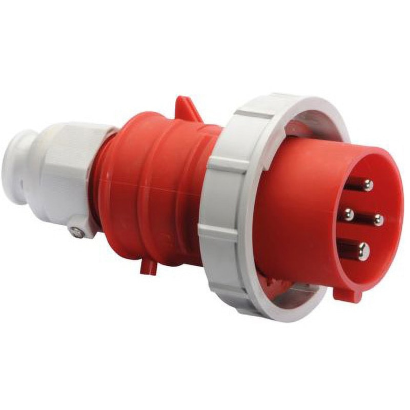 21349 Bals 電源コネクタ (産業用コネクタ ) ケーブルマウント プラグ 赤 1個 Bals 【通販モノタロウ】