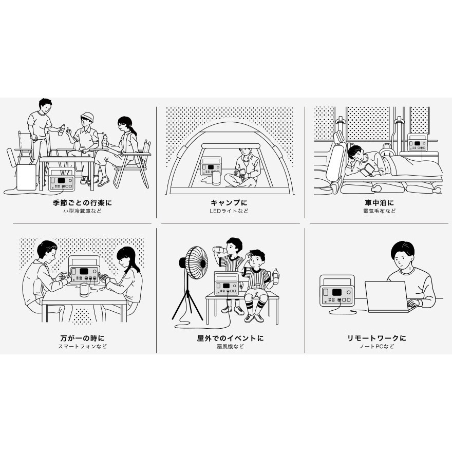 BN-RF510 ポータブル電源 BN-RF510 Victor バッテリー容量512Wh