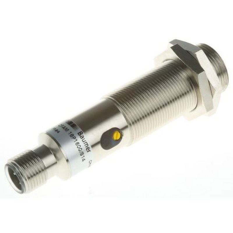 CFAM 18P 1600 S14 Baumer 容量センサ PNP-NO Baumer 取付方式Flush バレル形 電源電圧(V):10 ～ 30dc  1個 CFAM 18P 1600 S14