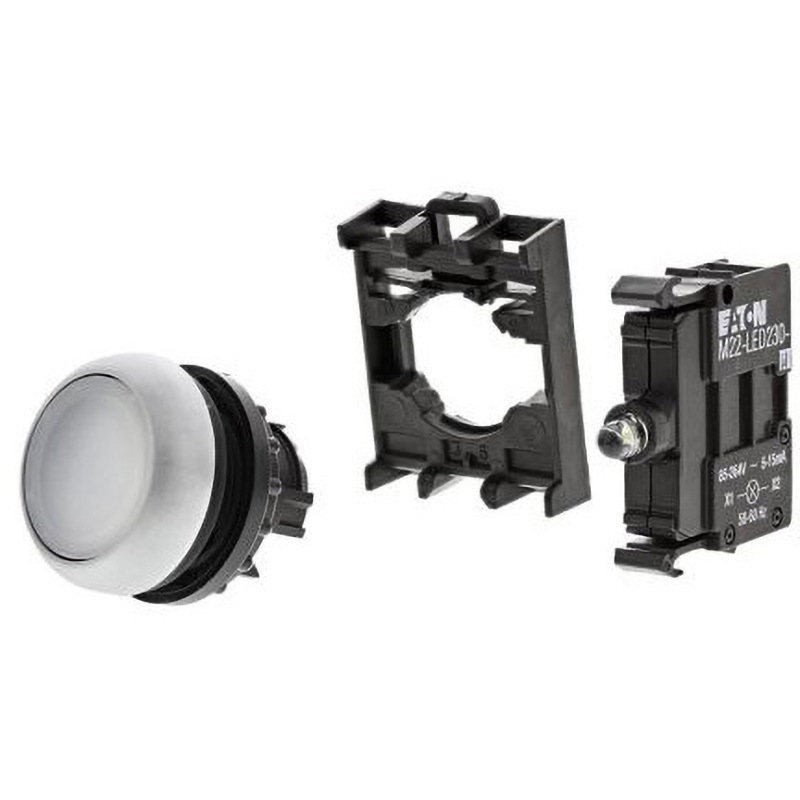 M22-DL-W+M22-A+M22-LED230-W Eaton 押ボタンヘッド M22 モーメンタリ 1個 EATON(イートン) 【通販モノタロウ】