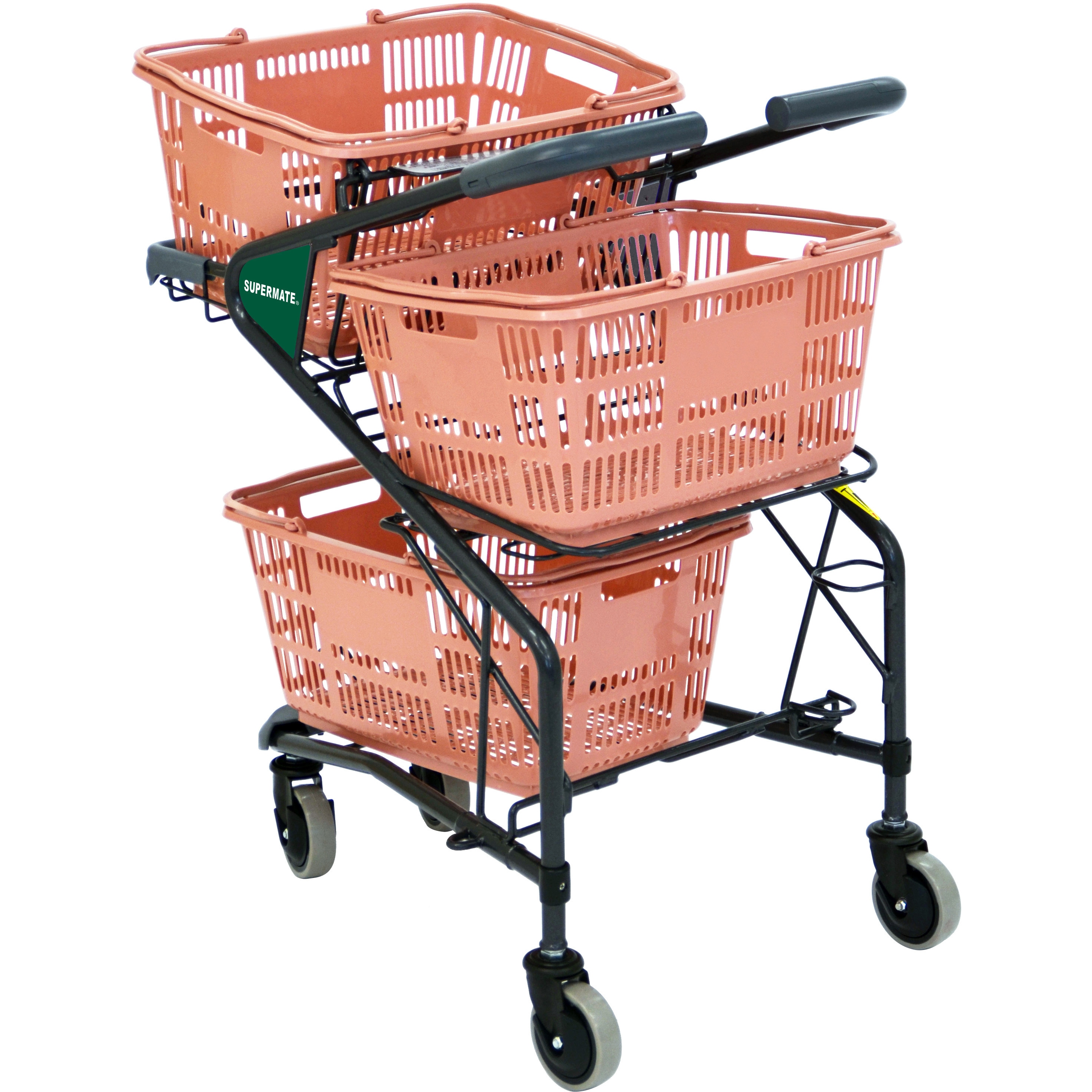 TC-A30MW-L カゴ3個載せコンパクトカート スーパーメイト 幅510mm奥行