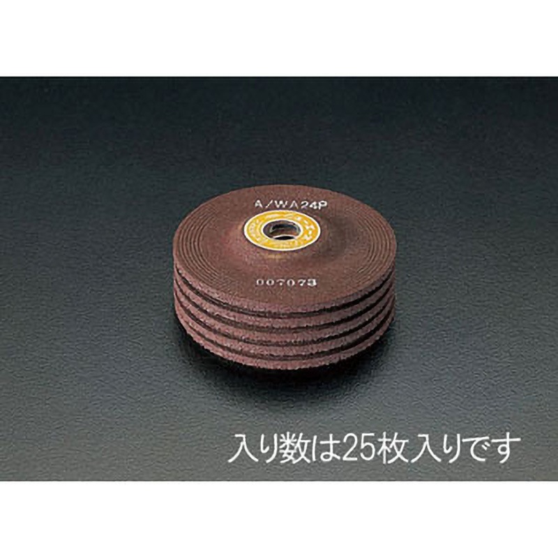 EA809YE-36 100x4mm/WA36P オフセット型砥石(25枚) エスコ 1個 EA809YE-36