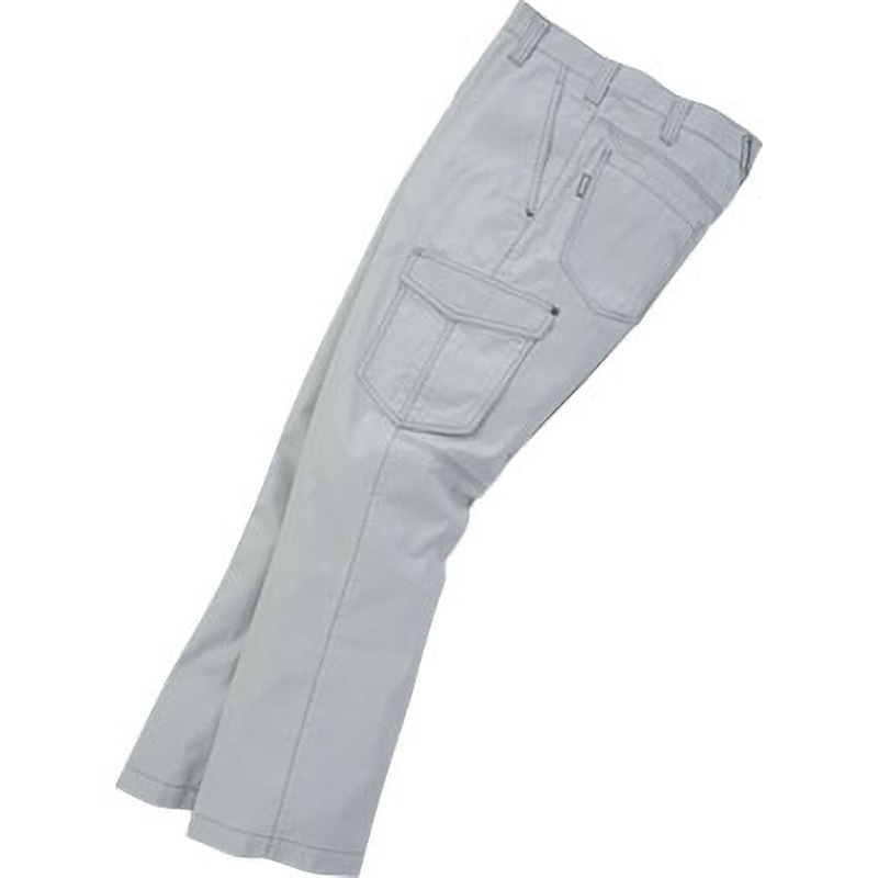 570 570 綿100%ノータックカーゴパンツ(春夏用) 桑和 573・5773シリーズ シルバーグレー色 サイズS