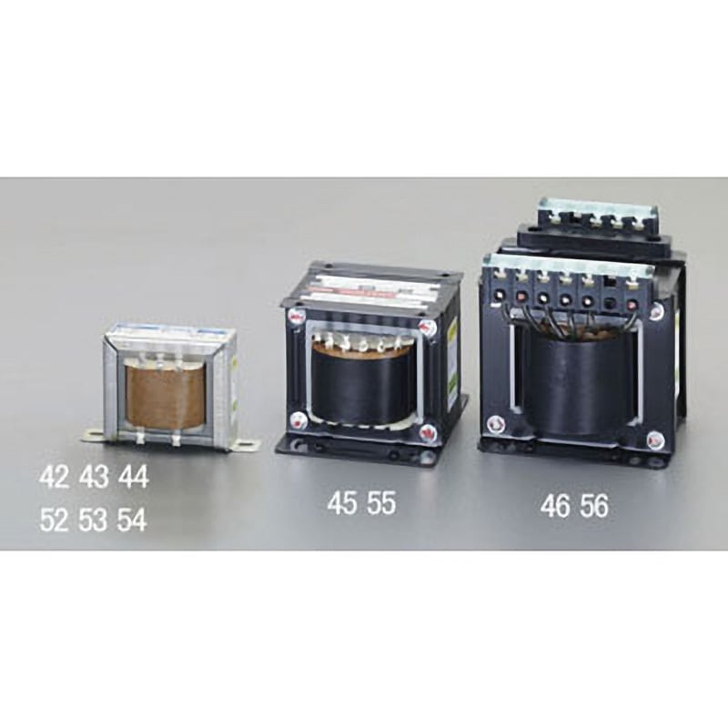 EA815ZY-43 1.0A/100V・110V ダウントランス(保護シールド付) エスコ 絶縁種別E 0-6-12-15-20-24V