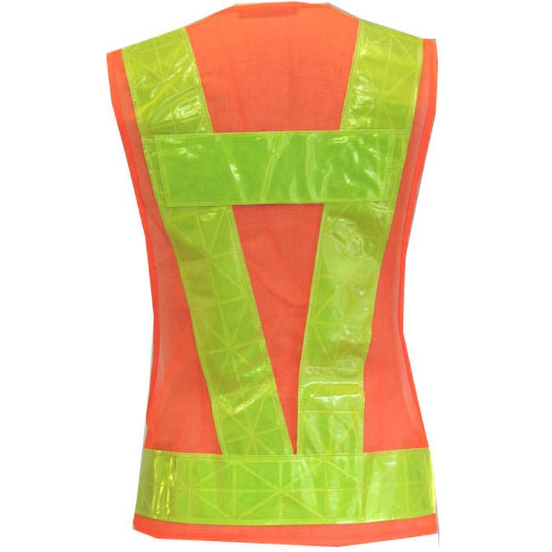 SV-400 セーフティーベスト WING ACE 蛍光オレンジメッシュ/黄