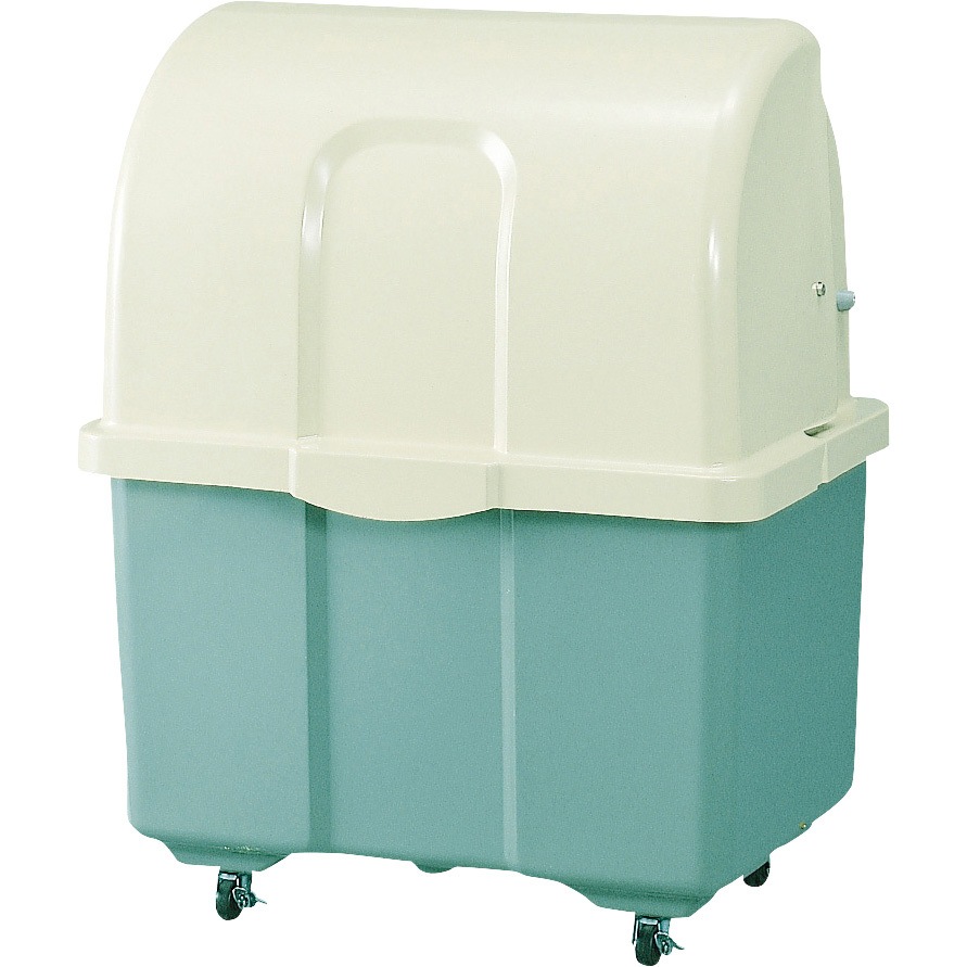 HG400TC(ツートン、キャスター付) ゴミ集積保管庫 ジャンボペールHGシリーズ カイスイマレン 容量400(45Lゴミ袋9個相当) キャスター付仕様 幅870mm奥行660mm高さ1110mm