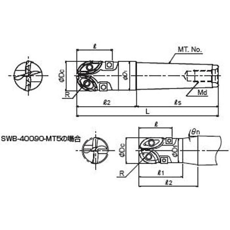 SWB-50120-MT5 スウィングボール ダイジェット工業(DIJET) 刃先 