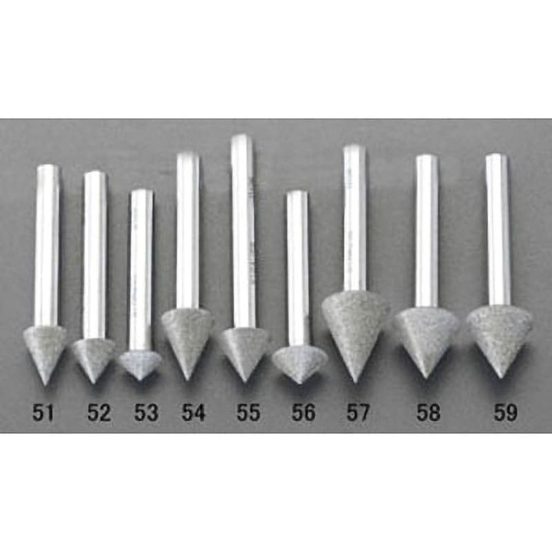 EA819DL-53 10x 5mm ダイヤモンドバー(傘型 90°/6mm軸) 1個 エスコ 【通販モノタロウ】 7,140円