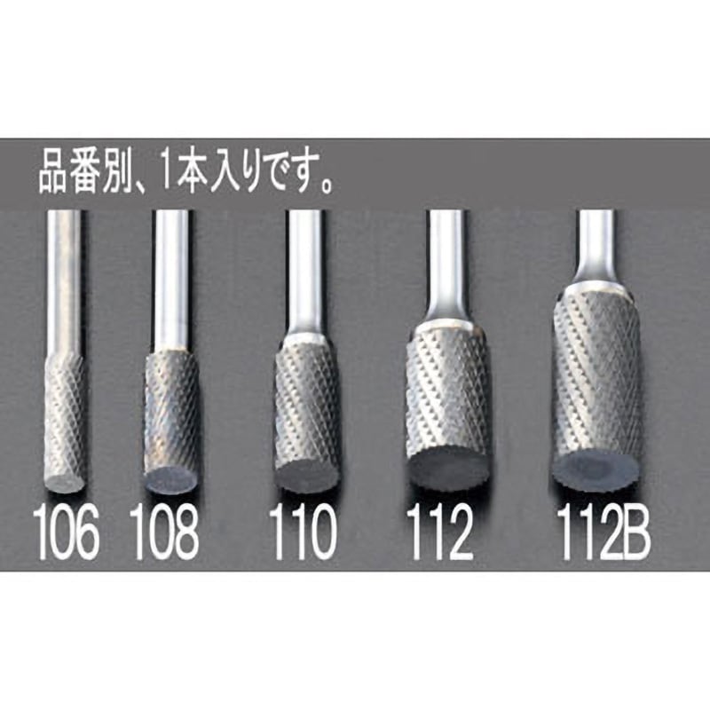 EA819JA-112B 12x25mm/ 6mm軸 超硬カッター(ステンレス用) 1個 エスコ 【通販モノタロウ】