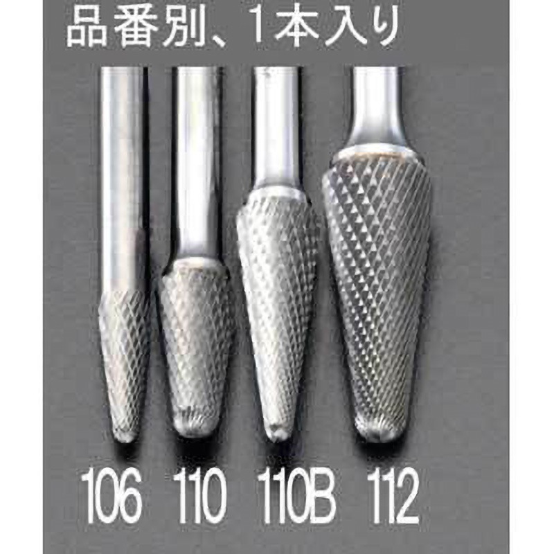 EA819JC-110B 10x27mm/ 6mm軸 超硬カッター(ステンレス用) 1個 エスコ 【通販モノタロウ】