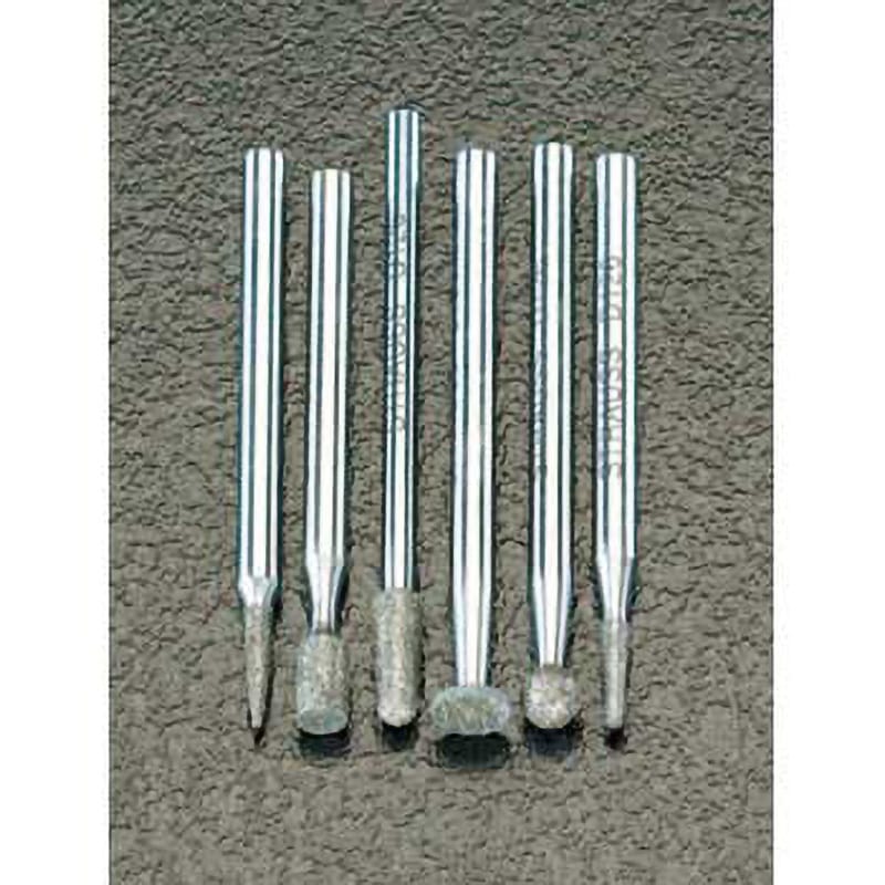 EA819SY-33 6本組/3mm軸 ダイヤモンドバーセット エスコ #140