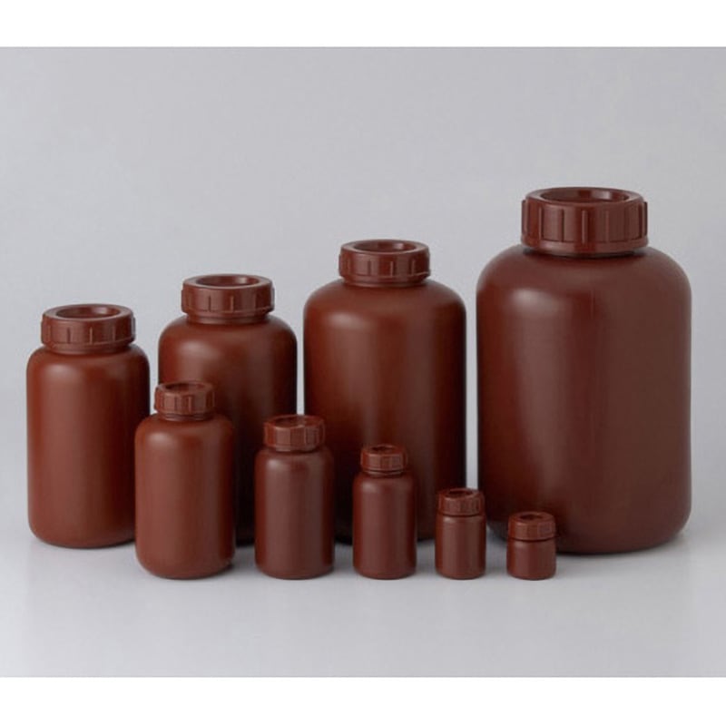 250ml ポリ(PE)広口瓶 茶 三宝 250mL 1ケース(60本) - 【通販モノタロウ】