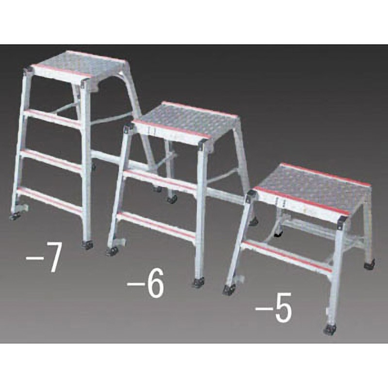 EA903AF-7 520x350mmx0.99m/4段 踏 台(アルミ製) 1個 エスコ 【通販モノタロウ】