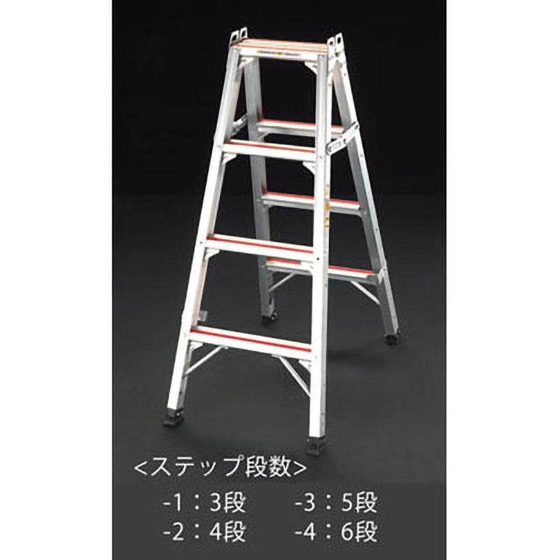 EA903V-4 専用脚立(仮設工業会認定) エスコ 天板高さ1.8m