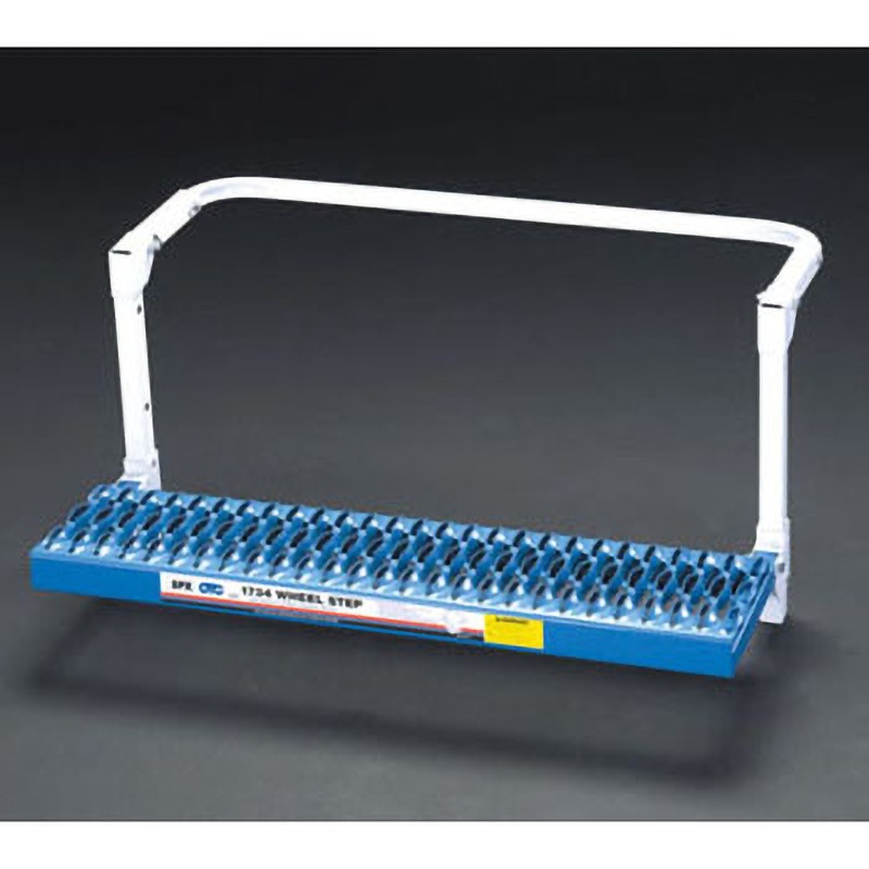 EA903XA-3 22.5-24.0"用 ホイールステップ(大型用) エスコ 1段 折りたたみ式 天板幅180mm奥行740mm  EA903XA-3