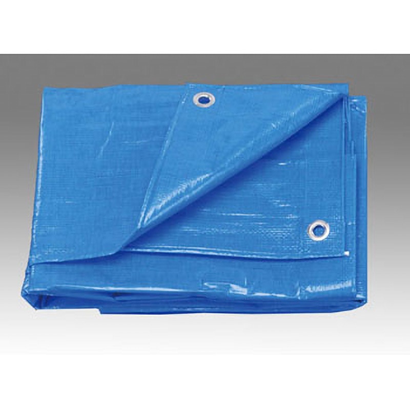 EA911AB-26 5.4x5.4m ブルーシート(#3000/3枚) エスコ 折りたたみタイプ