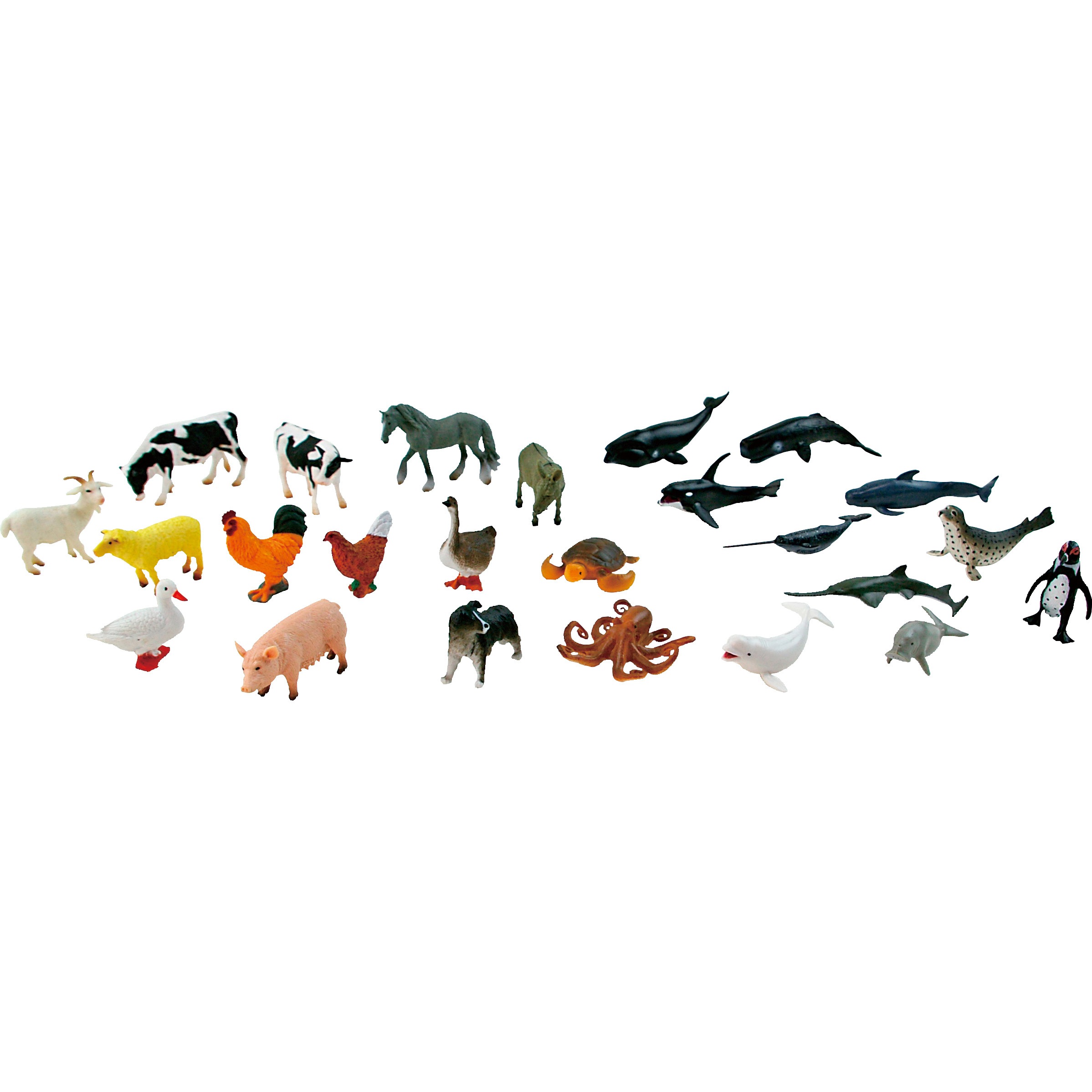 M60-3190 分類学習用動物フィギュア ナリカ 種類24種