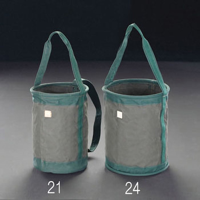 EA925ME-21 Φ270x370mm 電工バケツ(肩掛付) エスコ カーキ色