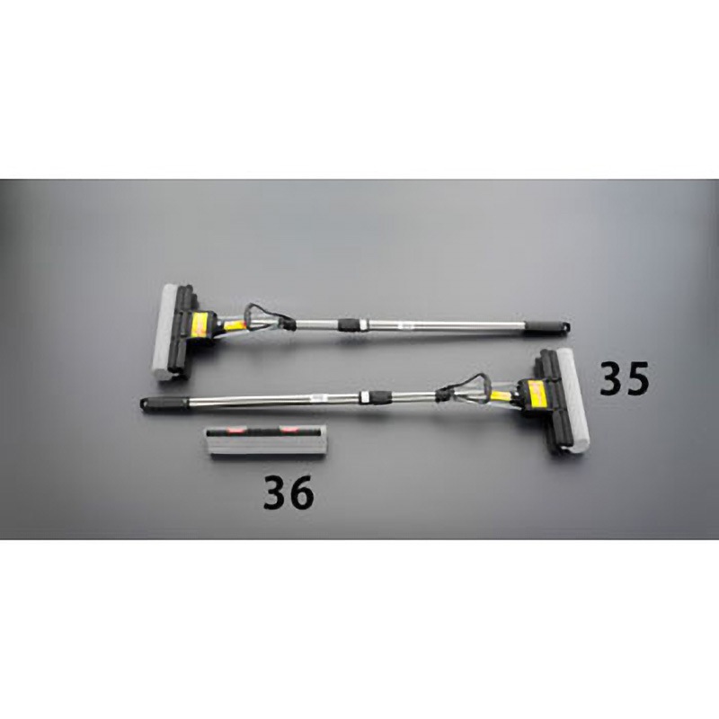 EA928AY-35 940-1320mm 伸縮式スポンジモップ(2本) 1個 エスコ 【通販モノタロウ】