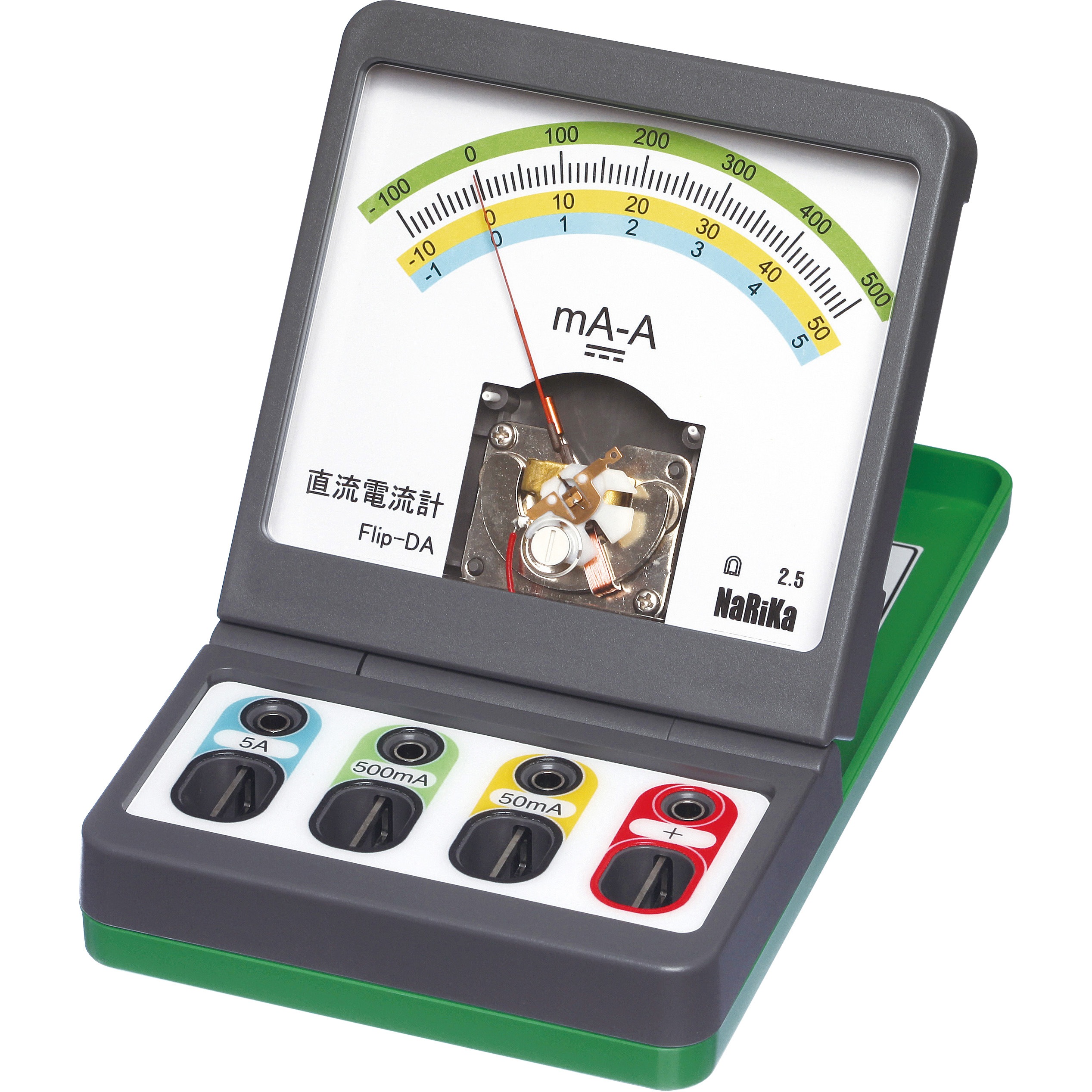 直列.電圧.電流計 A05-7022 直流電流計 ナリカ 種別Flip-DA - 【通販モノタロウ】