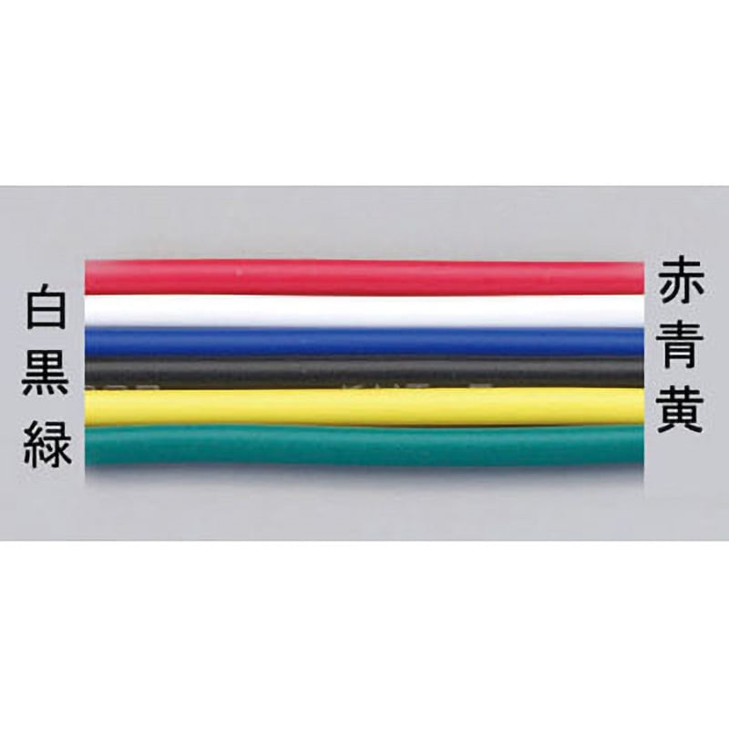 EA940AM-76B ビニールコード[VSF] エスコ 全長100m公称断面積0.75mm<sup>2</sup> 1個 EA940AM-76B