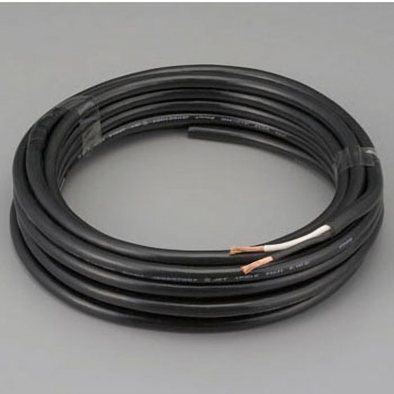 EA940AX-21 [2種EPゴム]キャプタイヤケーブル エスコ 黒色 全長10m公称断面積2.0mm<sup>2</sup> 1個 EA940AX-21 7,957円