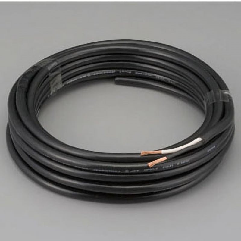 EA940AX-31 [2種EPゴム]キャプタイヤケーブル エスコ 黒色 全長10m公称断面積3.5mm<sup>2</sup> 1個 EA940AX-31