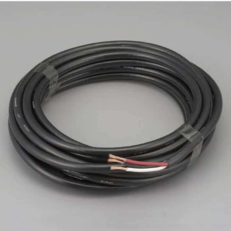 [2種EPゴム]キャプタイヤケーブル 黒色 芯数(C)3 全長10m 1個 EA940AY-11
