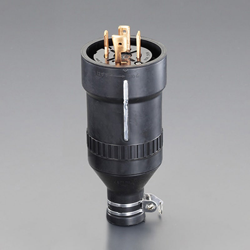 EA940BZ-146 250V/60A 防水型引掛けプラグ(接地3P) エスコ ボディ