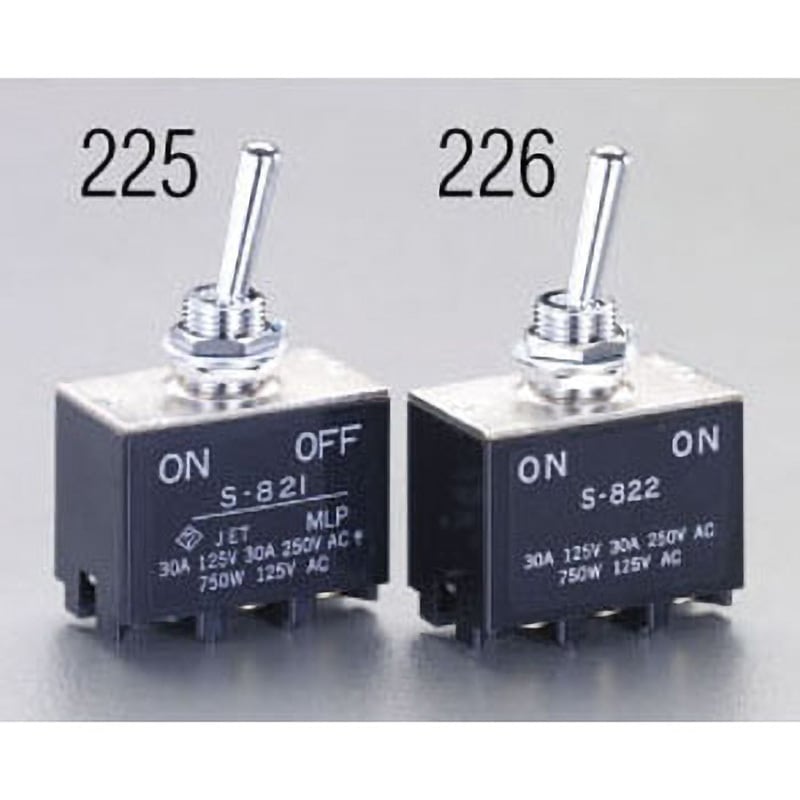 ふじっこ様2 EA940DH-226 125V/30A(12mm) 2極双投トグルスイッチ(大電流用 1個