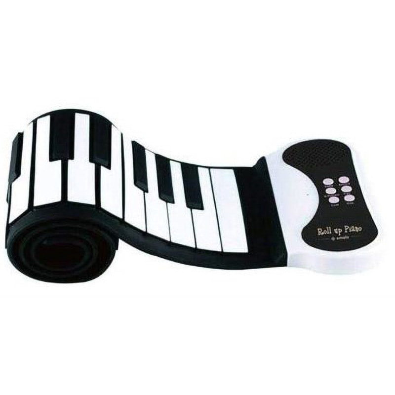 ロールアップピアノ SMALY-PIANO-49 ロールアップピアノ 49鍵盤 スマリー ブラック色