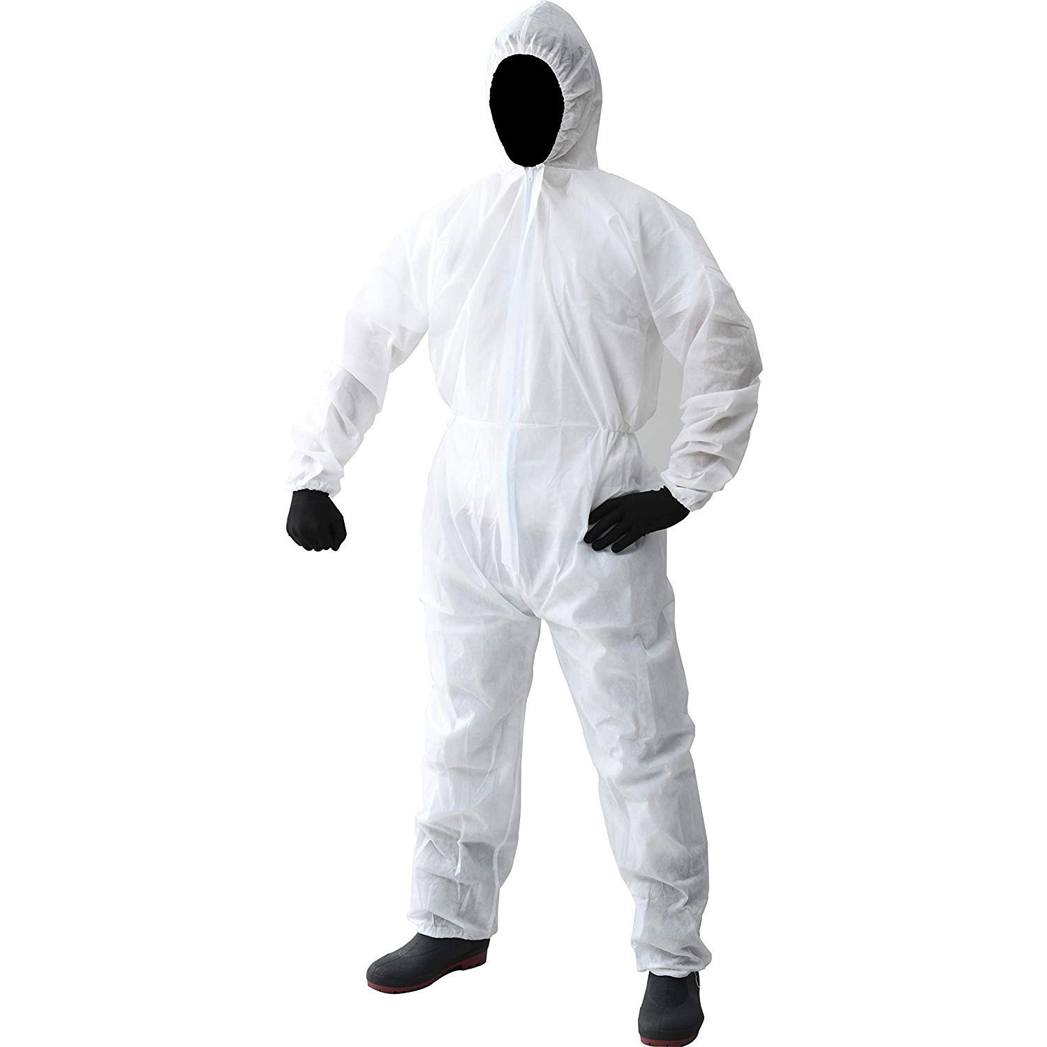 GFT-3L 使い捨て 極厚不織布つなぎ 保護服 1枚 YAMAZEN(山善) 【通販