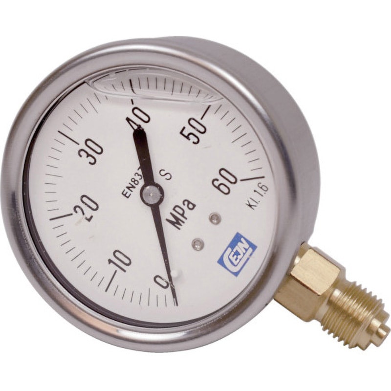 19-940-2150 グリセリン入り圧力計 CEJN(セイン) 外径63mm A枠(立型