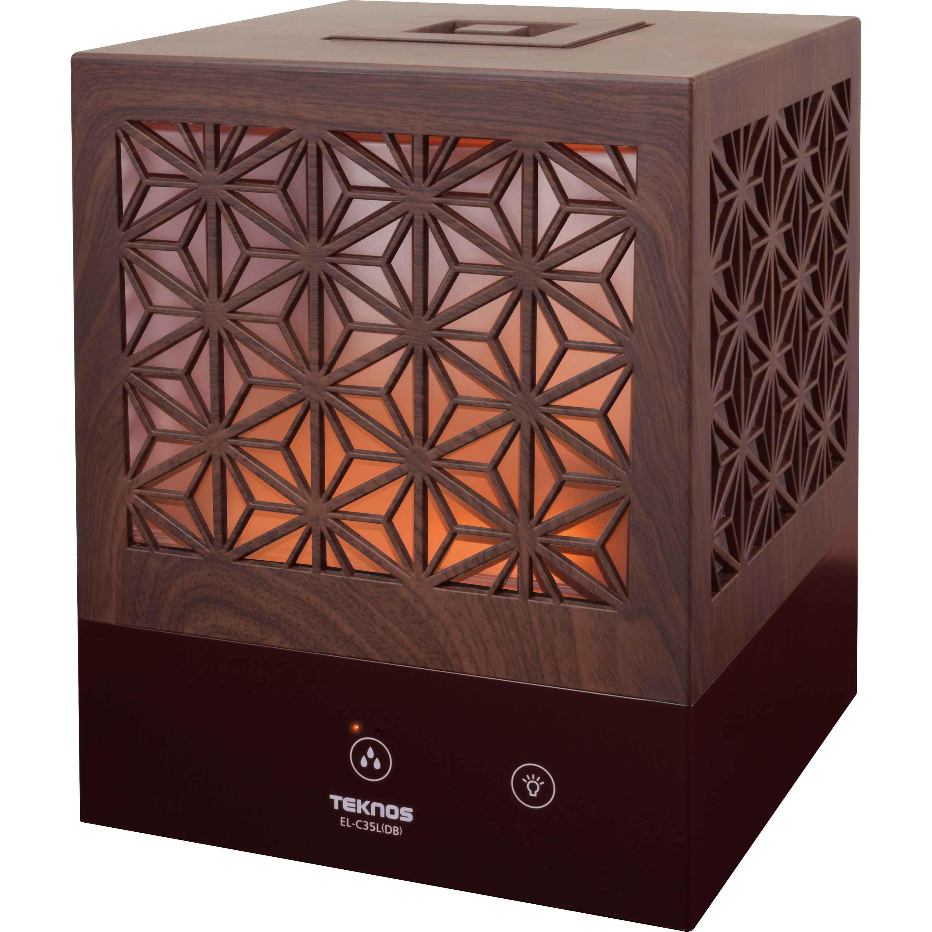 EL-C35L(DB) 超音波加湿器 3.5L TEKNOS 組子調ダークブラウン色