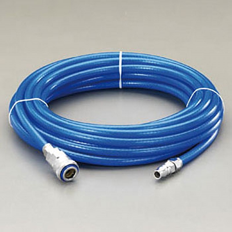 EA125BS-30C 6.5/10.0mmx30m ウレタンホース(カプラー付) エスコ 空気用 青色