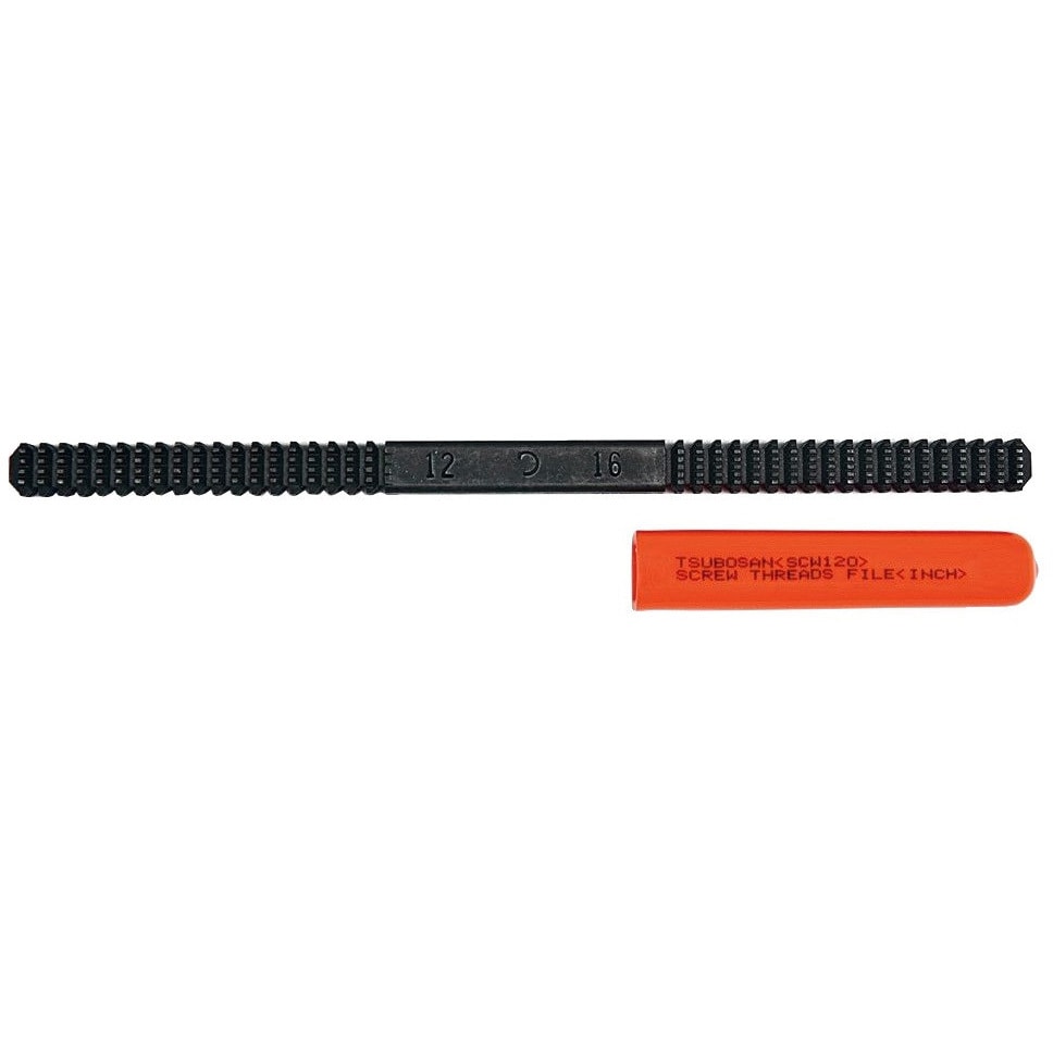 SCW120 ネジ山修正工具 ツボサン 全長215mm幅11mm 1本 SCW120