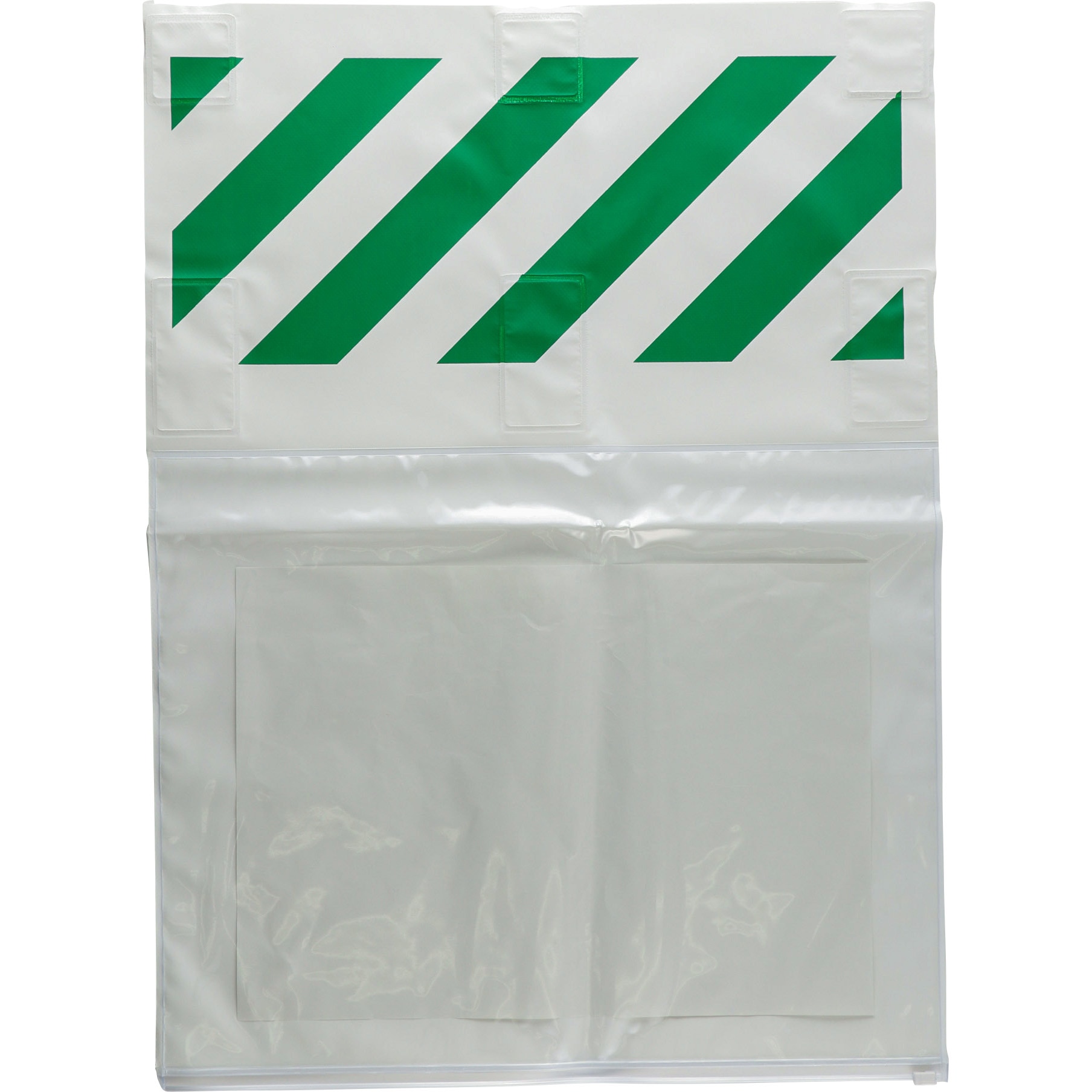 垂れ幕 単管用 透明 防雨ポケット式 モノタロウ 縦600mm横450mm厚さ