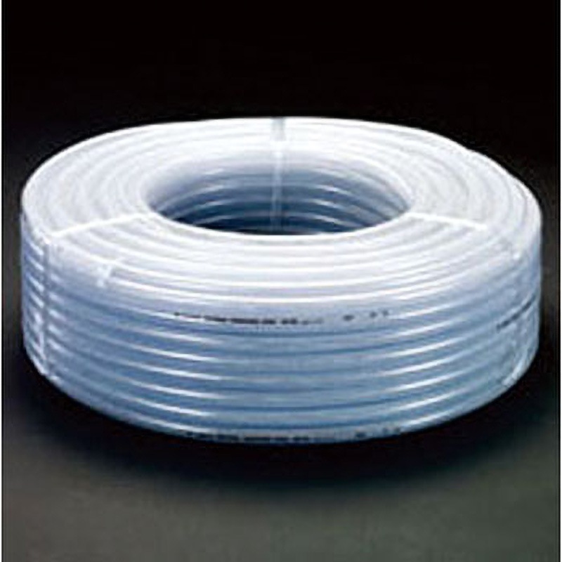 EA125HA-12C 12/18mmx20m プレッシャーホース(PVC) エスコ クリヤーブルー色 耐圧/柔軟性/透明性 空気/水/油/薬品/粉体用