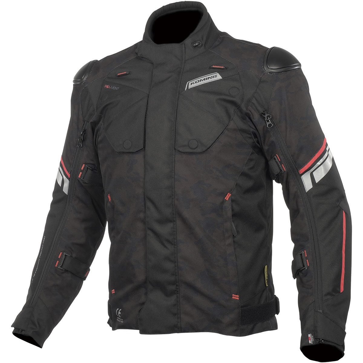 07-598 JK-598 Protect Full Year JKT コミネ 色Black Camo/Red サイズ 