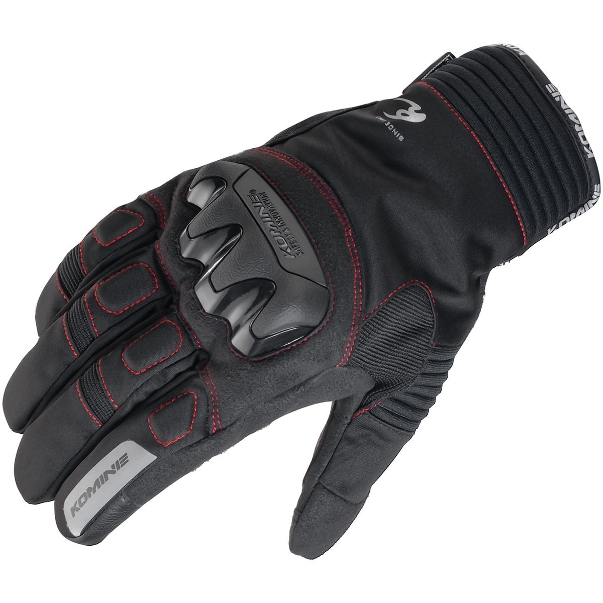 06-834 GK-834 Protect W-Gloves コミネ 色Black/Red サイズM