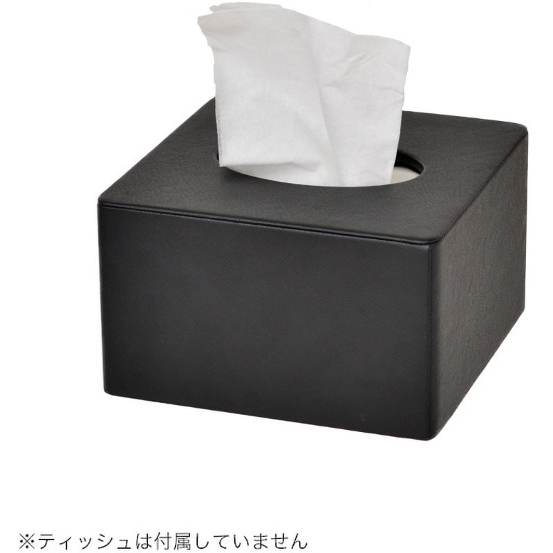 32-4704 ティッシュボックス スクエア ササガワ HG03BK ブラック色 32