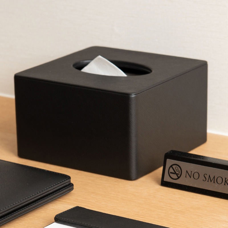 32-4704 ティッシュボックス スクエア ササガワ HG03BK ブラック色 32