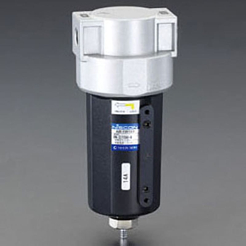EA153CB-104 Rc 1/2" エアフィルター(中圧用) エスコ 最高使用圧力2.1MPa