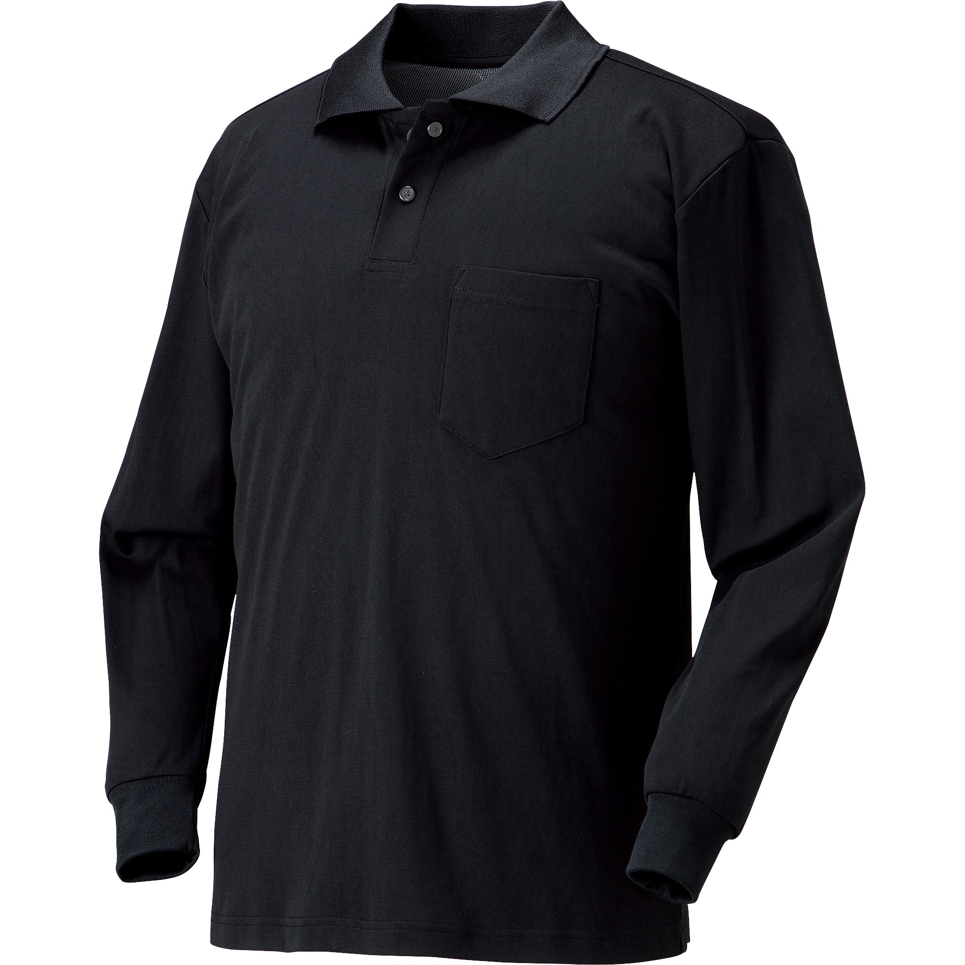 【TAKEO】【新品未使用】APC ポロシャツ　黒　Ｌ 抗菌防臭／9色5サイズ展開】ハニカムメランジ ポロシャツ（ポロシャツ