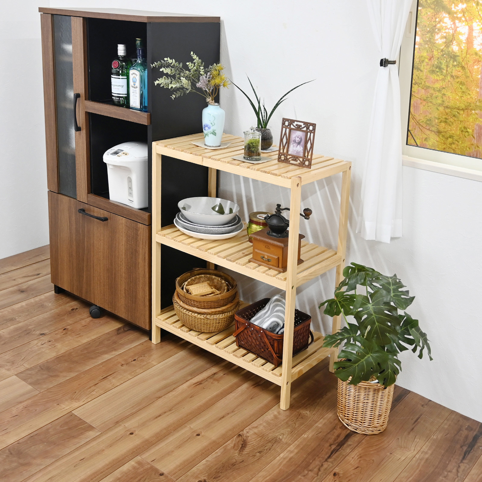 RM-G60T3 NA ウッドラック フクダクラフト 高さ80cm RM-G60T3 NA