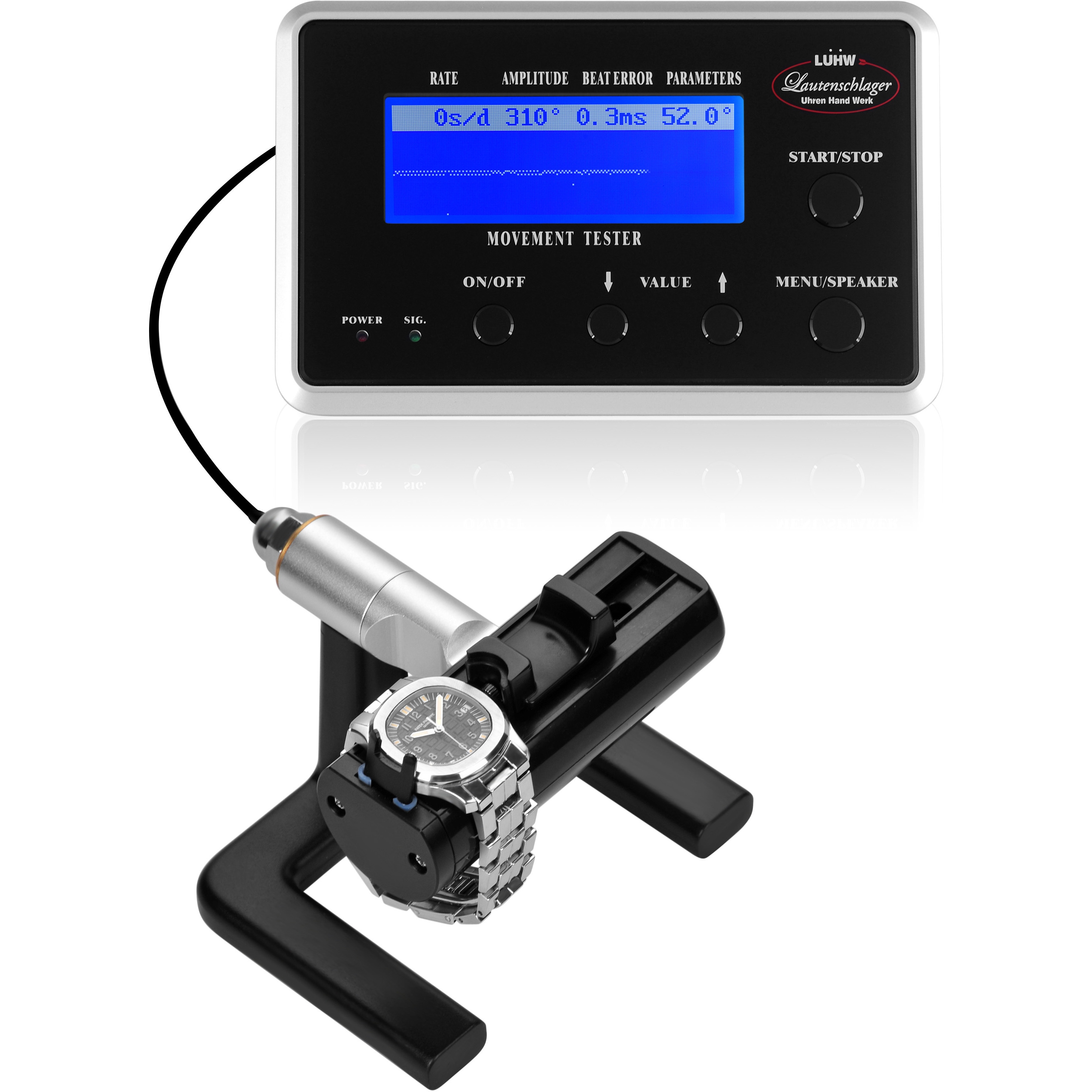 LU13000BK タイムグラファー 機械式腕時計用 歩度測定器 ブラック LUHW
